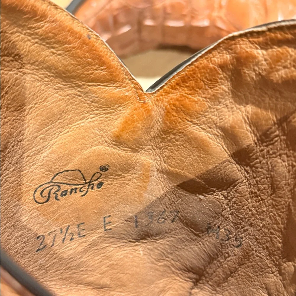 Rancho Brown Leather Cowboy Boots - Picture 2 of 5